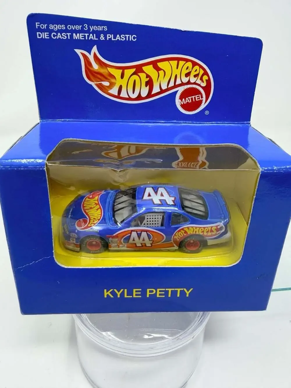 1996 Hot Wheels Mattel #44 Kyle Petty 1:64 Blue Pontiac Grand Prix Die Cast NOS